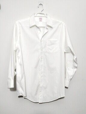 Brooks Brothers Mens Traditional Fit Non Iron Dress Long Sleeve Button Shirt